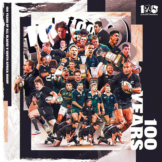 All Blacks v Springboks 100 years TRC2021